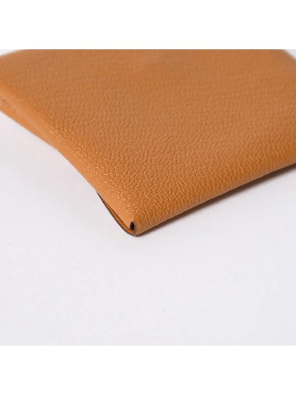 Hermes Bastia Verso Coin Purse Chevre Glitter Silver